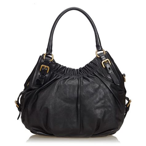 prada leather handbags price|vintage Prada handbag leather.